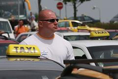 Stávka taxi v Ruzyni