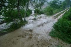 Zbiroh záplavy voda