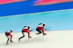 Karolína Erbanová, Andrea Jirků a Martina Sáblíková rychlobruslení