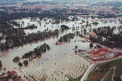 Trója - povodně 2002