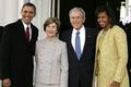 Barack, Laura, George a Michelle