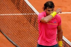 Rafael Nadal při první porážce na Roland Garros