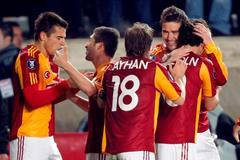 Hráči Galatasaray Istanbul se radují