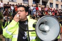 demonstrace DS v Krupce