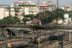 Exploze vlaku v Itálii