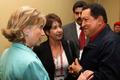 Clintonová a Chávez