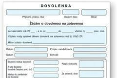 Žádost o dovolenou