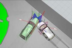 Dobravní nehoda v programu Virtual Crash