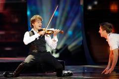 Alexander Rybak při soutěži Eurosong v Moskvě