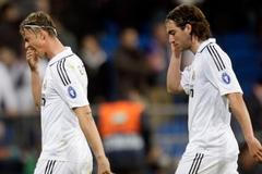 Fotbalisté Realu Madrid Guti a Gonzalo Higuain