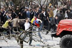 Moldavsko protest komunisté