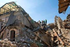 Itálie první den po zemětřesení