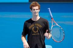 Andy Murray se připravuje v Melbourne Parku na Australian Open