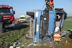 Záchrana řidiče u Bytřice pod Hostýnem