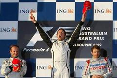 Button, Barrichello, Trulli