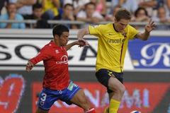 Alexandr Hleb, běloruský fotbalista v dresu Barcelony