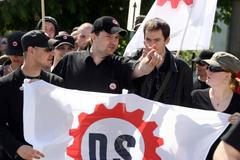 demonstrace DS v Krupce