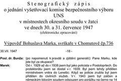 Stenografický zápis - Marek 1