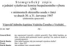 Stenografický zápis - Černý 1