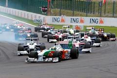 Start Velké ceny Belgie formule jedna