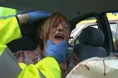 SMSka způsobila hromadnou nehodu