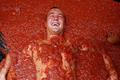 Rajčatová bitva Tomatina ve Španělsku