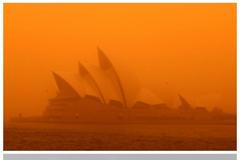 Prašná bouře zaskočila Sydney