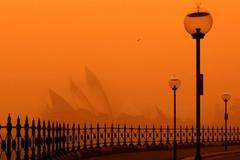 Prašná bouře zaskočila Sydney