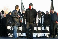 Střety radikálů a policie v Litvínově