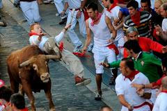 Běh s býky ve Španělsku
