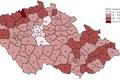 Míra nezaměstnanosti v krajích