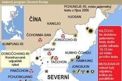 Jaderný program Severní Koreje - mapa