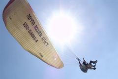 lyžování,tandem paragliding
