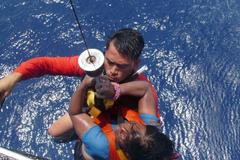 Filipíny - zachráněná žena