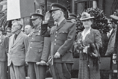 Edvard Beneš, Ludvík Svoboda, armáda, přehlídka, 1. čs armádní sbor, 1945