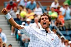 Marin Čilič oslavuje vítězství 2