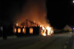 Požár hospody v Netřebicích