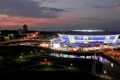 Slavnostní Otevření Donbas Arény v Doněcku, kde se má hrát Euro 2012
