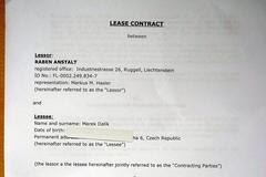 Marek Dalík ukázal smlouvu o pronájmu vily v Toskánsku