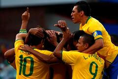 Brazílie - USA: radost Brazilců po brance Lucia