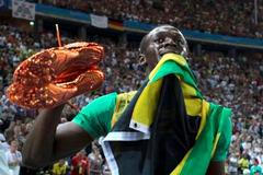 Radující se Usain Bolt