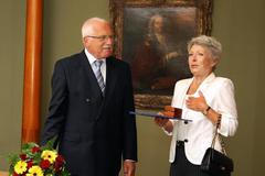 Jana Štěpánková u Václava Klause