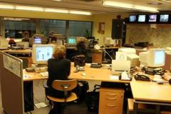 Newsroom Českého rozhlasu v Římské ulici