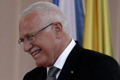 Václav Klaus smějící se