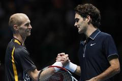 Roger Federer a Nikolaj Davyděnko