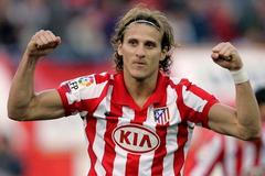Atlético Madrid: Diego Forlan slaví gól