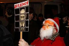 Zatýkání na demonstracích v Rusku