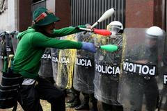 Studentské protesty v Bogotě