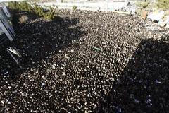 Írán Montazerí pohřeb