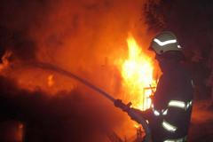 Požár chaty na Vsetínsku